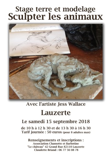Stage Sculpter les animaux Jess Wallace72dpi